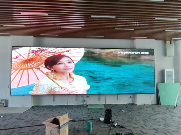 灌云P1.53led小间距屏安装案例